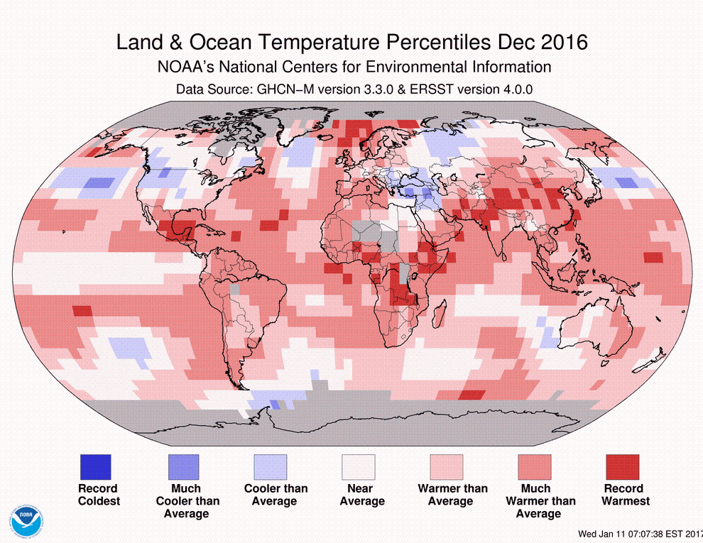 2016 warmest year