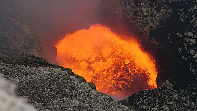 masaya lava lake exposed lava volcanoes